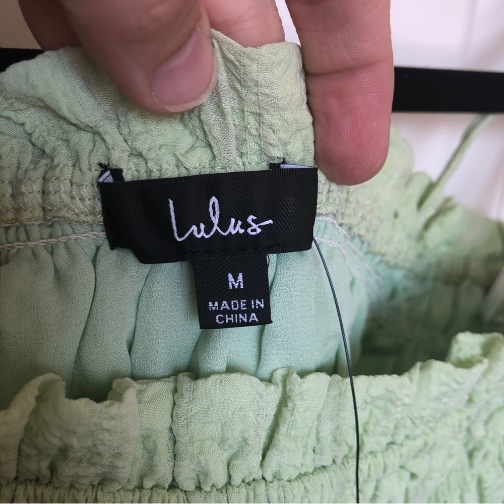 Lulu’s Summer Sophisticate Lime Green Tie-Strap Two-Piece Maxi Dress Siz… - Picture 11 of 14